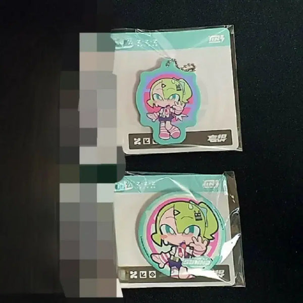[BUNJANG] ZZZ (Zero Zone Zen) AOD Angel D Sun-a SD Keychain & Can Badge Set / 젠존제 엔젤디 수나 SD 키링,캔뱃지 AOD 젠레스 존 제로 ZZZ