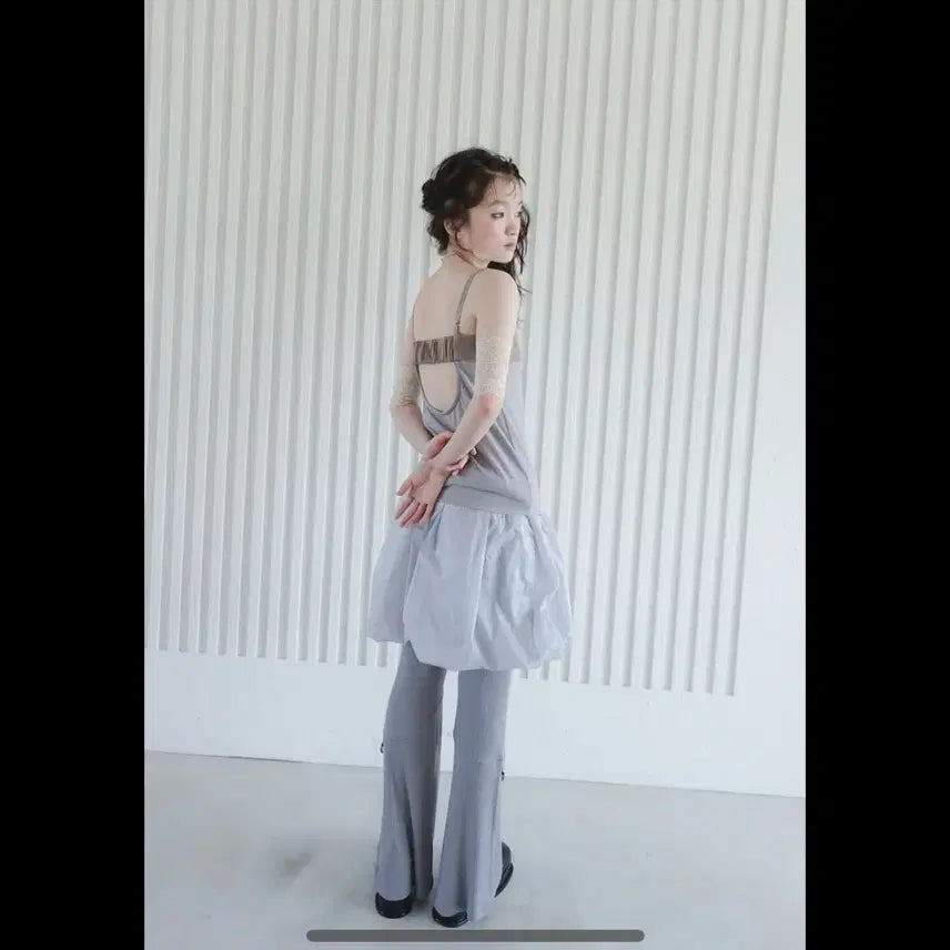 [BUNJANG] Shop Fairy Volume Jersey Dress / 샵페어리 볼륨 져지 드레스