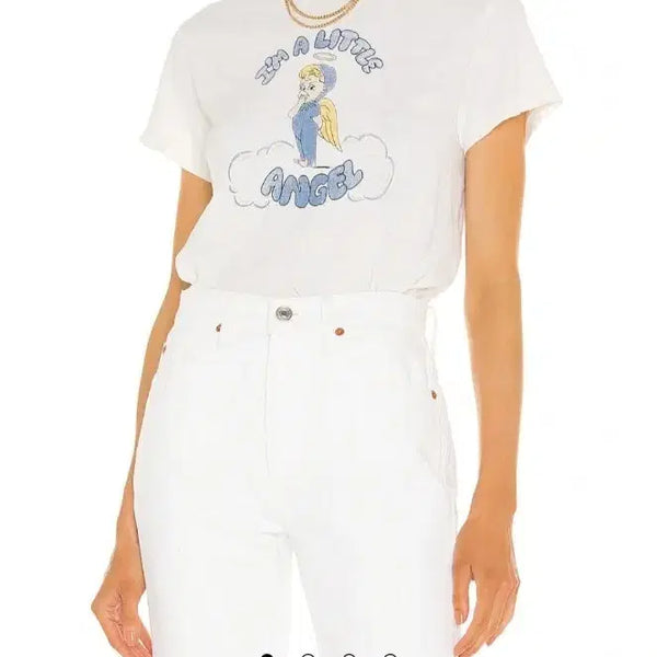 [BUNJANG] RE/DONE Classic Little Angel Graphic T-Shirt (Jennie) / RE/DONE 리던  클래식 Little Angel 그래픽 티셔츠(제니