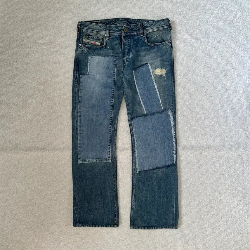 [BUNJANG] Diesel Jathan Patchwork Denim Pants / 디젤 자탄 패치워크 데님 팬츠