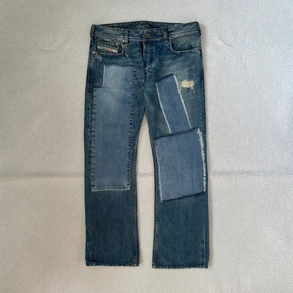 [BUNJANG] Diesel Jathan Patchwork Denim Pants / 디젤 자탄 패치워크 데님 팬츠