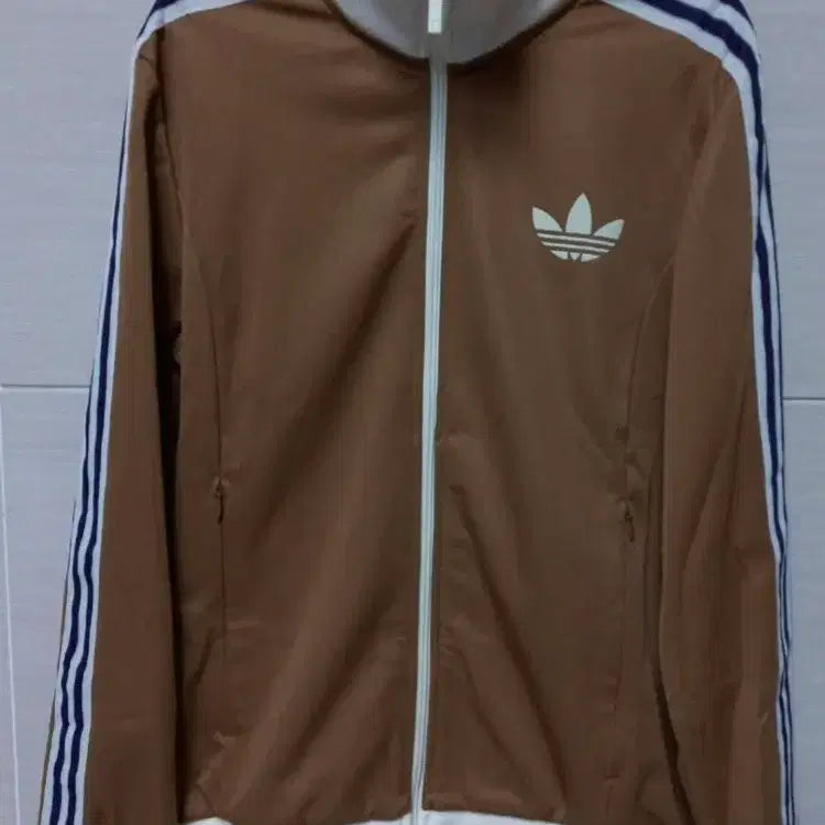 [BUNJANG] Adidas Heritage Brown Track Top Jersey Zip-Up Size M (95) / 아디다스 대장급 헤리티지 브라운 트랙탑 져지집업 95/M