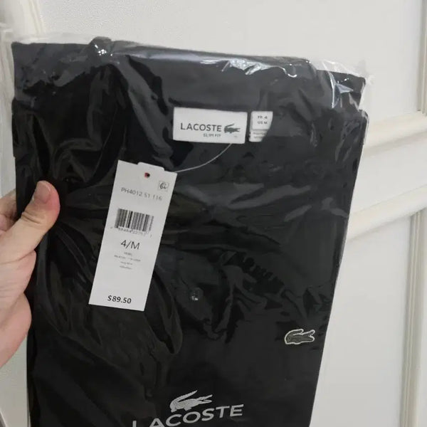 [BUNJANG] Lacoste Short Sleeve Pique Polo Shirt Navy Size 4 (M) / 라코스테 카라티 반팔 새상품