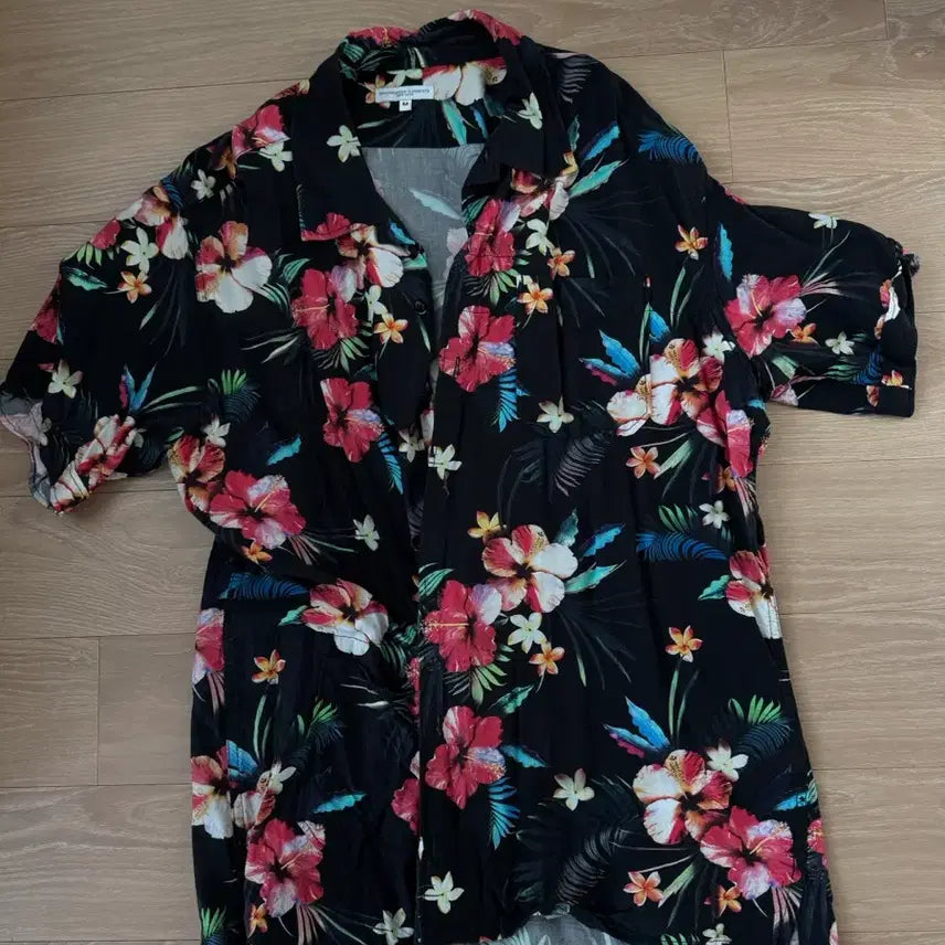 [BUNJANG] Engineered Garments Flower Pattern Short Sleeve Shirt M / 엔지니어드 가먼츠 플라워 패턴 반팔 셔츠 M