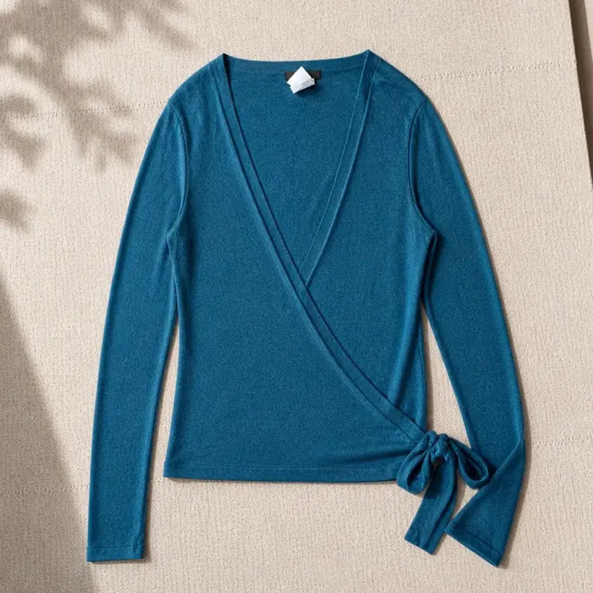 [BUNJANG] ICB Premium Silk & Cashmere Wrap Cardigan / ICB 프리미엄 실크&캐시미어 랩 가디건