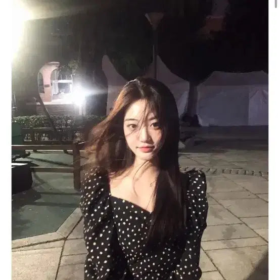 [BUNJANG] JENNIO Lovely Dot Blouse Black / 제니오 러블리 도트 블라우스 검정