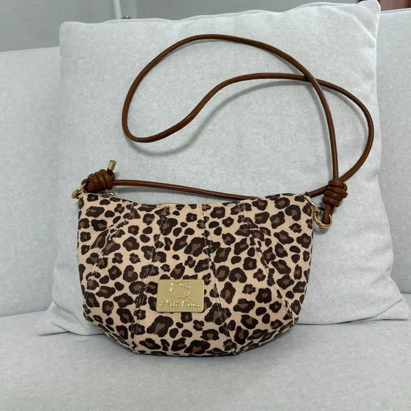 [BUNJANG] Kitty Leopard Print Mini Crossbody Bag / 새상품 호피 키티 미니 크로스백 가방