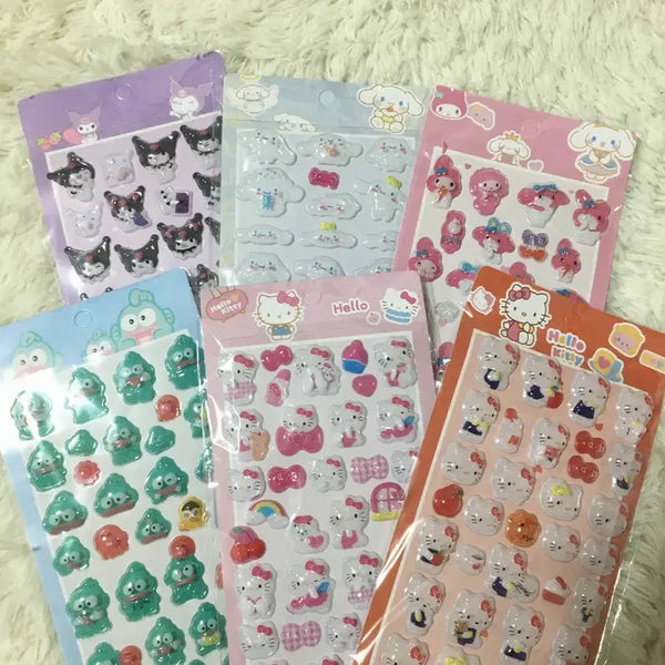 [BUNJANG] Sanrio Bonbon Sticker Set / 산리오 봉봉 스티커 / 키티 한교동 쿠로미 시나모롤 마이멜로디