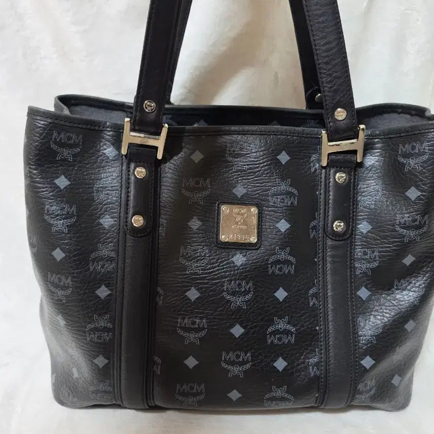 [BUNJANG] MCM Black Visetos Shoulder Bag / 정품 mcm 블랙 비세토스