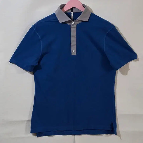 [BUNJANG] Lululemon Athletica Blue Polo T-Shirt M / 정품 룰루레몬 애슬레티카 블루 폴로티 M