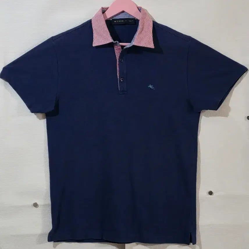 [BUNJANG] ETRO Navy Polo Shirt M / 정품 ETRO 네이비 카라티 M