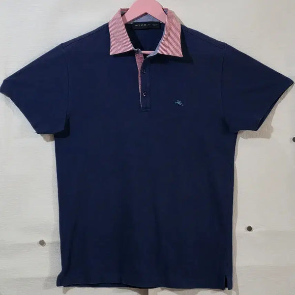 [BUNJANG] ETRO Navy Polo Shirt M / 정품 ETRO 네이비 카라티 M