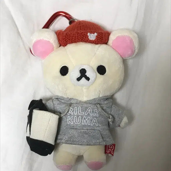 [BUNJANG] Korilakkuma Hooded Plush Keychain / 마지막 가격 할인) 코리락쿠마 후드 인형 키링