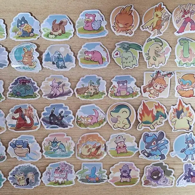 [BUNJANG] Pokemon Illustrated Sticker Pack / 포켓몬 일러 조각 스티커 판매합니다.