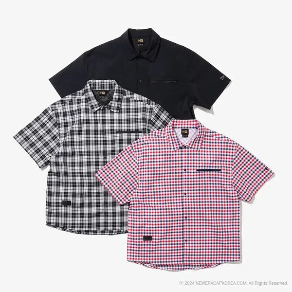 [BUNJANG] New Era Black Label Shirt (2XL) / 뉴에라 블랙라벨 셔츠(2XL)