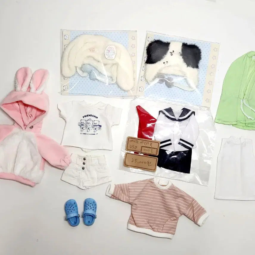 [BUNJANG] BJD 1/6 USD Casual Clothing & Accessories Bundle Set / 구관 usd 의상 모자 옷 물품 일괄 구체관절인형 유딩 bjd 1/6