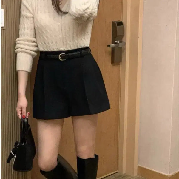 [BUNJANG] Miel Wool Apollo Pants Black S / 미엘 울 아폴팬츠 블랙 s