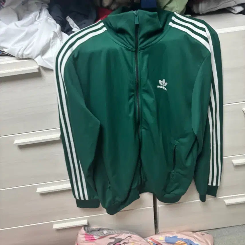 [BUNJANG] Adidas Three-Stripes Jersey Green / 아디다스 삼선 져지 그린