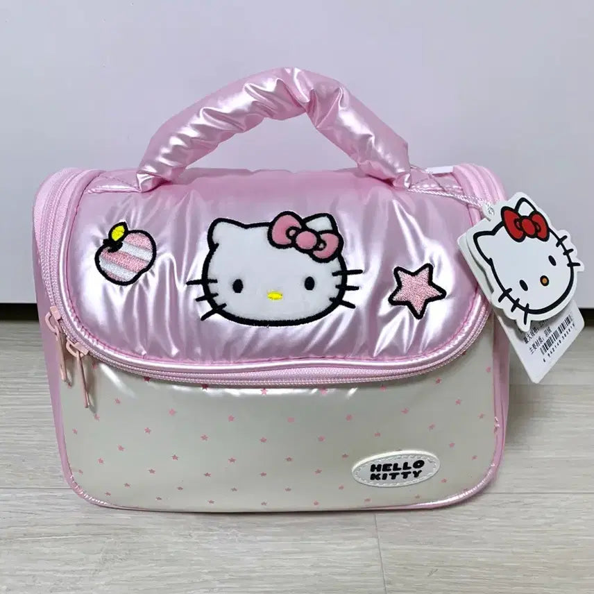 [BUNJANG] Sanrio Hello Kitty Silver & Pink Pouch Bag (2 Designs) / 산리오 헬로키티 실버 핑크 파우치 가방 2종