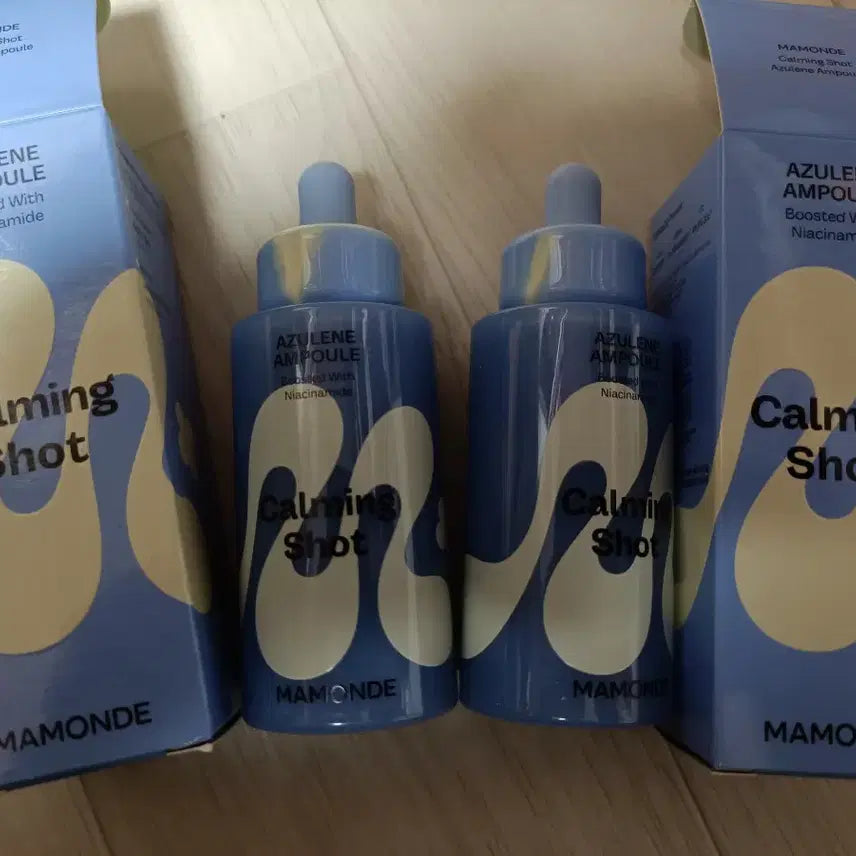 [BUNJANG] Mamonde Calming Shot Azulene Ampoule 50ml (Set of 2) / (일괄)마몽드 카밍샷 아줄렌 앰플 50ml 2개