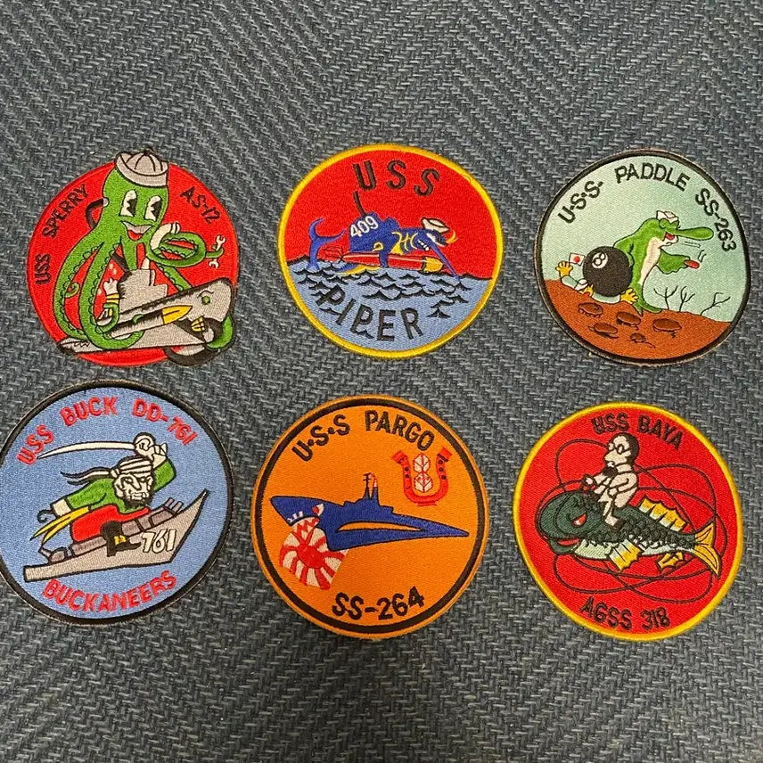[BUNJANG] WWII US Navy Submarine & Surface Ship Patch / 2차 세계대전 미해군 잠수함, 수상함 와펜