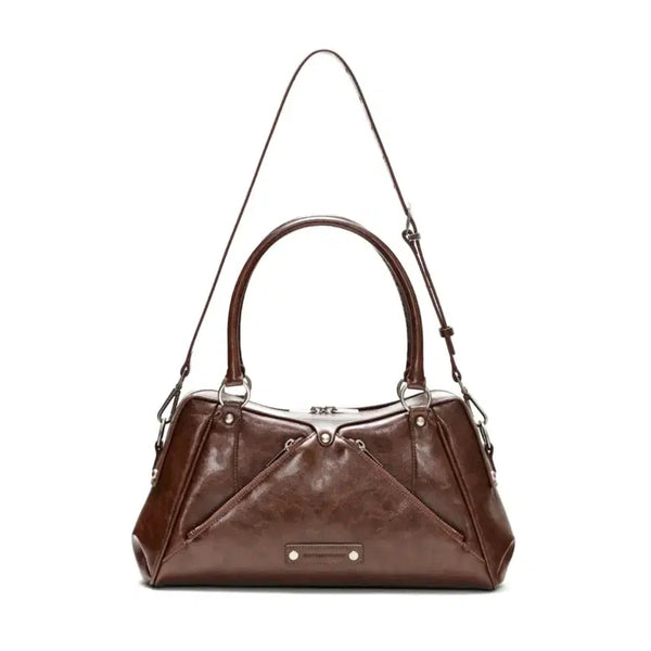 [BUNJANG] Sunburn Project MOS Bag Faux Leather Brown / 썬번프로젝트 모스백 Faux Leather M.O.S Bag