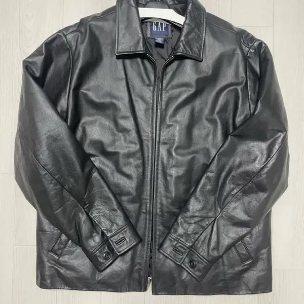 [BUNJANG] Gap Leather Single Rider Drizzler Jacket L / 올드 갭 레더 싱글 드리즐러 자켓 L