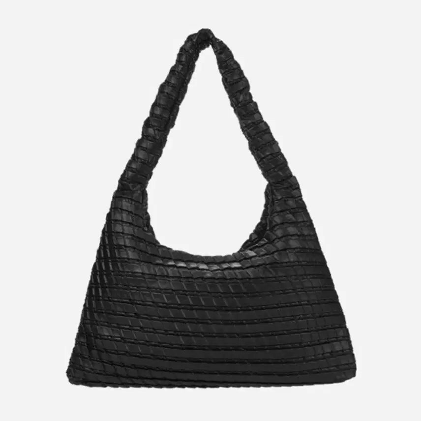 [BUNJANG] Kuani Textured Hobo Bag Black / 콰니 호보백 Textured Hobo Bag Black