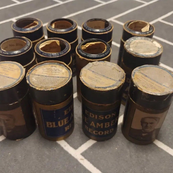 [BUNJANG] Edison Blue Amberol Records Cylinder Phonograph Records (Set of 12) / 에디슨 원통실린더음반(Edison Blue Amberol Records)