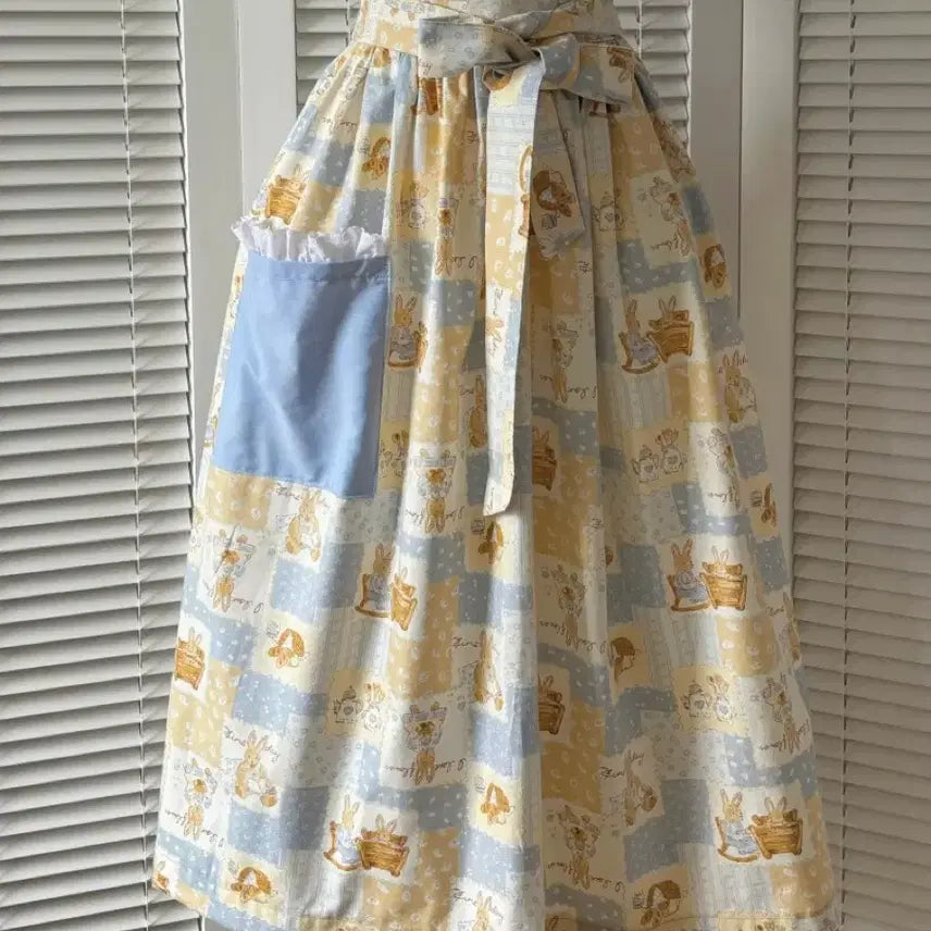[BUNJANG] Vintage Rabbit Apron / 빈티지 토끼 에이프런 앞치마