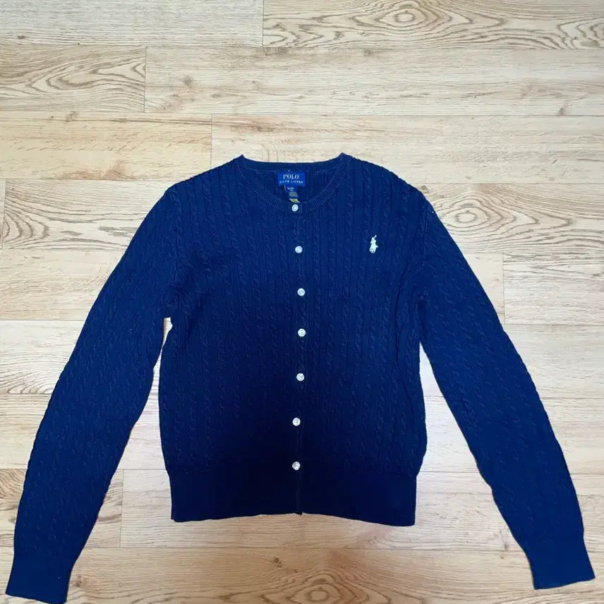 [BUNJANG] Polo Ralph Lauren Metallic Cable Knit Cardigan / 폴로 가디건 여자 44~55