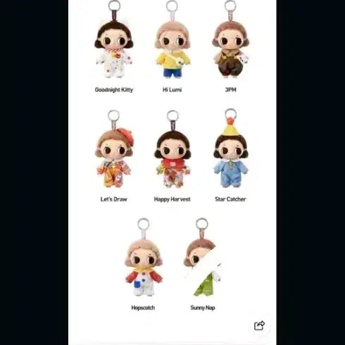 [BUNJANG] Pop Mart Notoo's Little Moments Series Doll Keychain / 6번 (1-7번다 현물) 팝마트 뇨타 소소한순간시리즈 인형키링