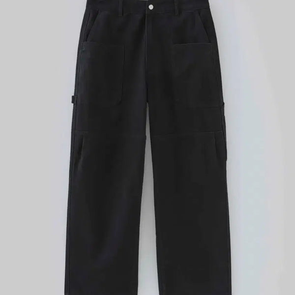 [BUNJANG] Fabregas Lock Cation Carpenter Pants Black / (3)파브레가 로크 카치온 카펜터 팬츠 블랙