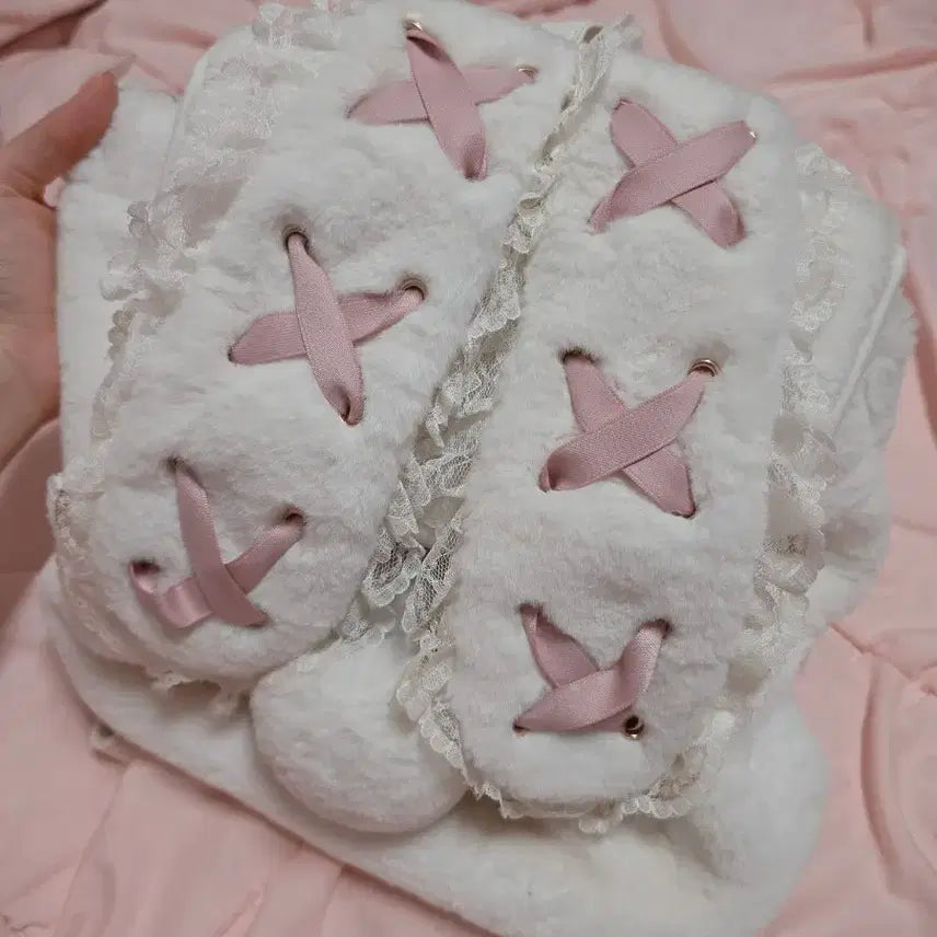 [BUNJANG] NOEMIE Rabbit Ear Lace-up Backpack / 정품) 노에미 NOEMIE 토끼 귀 레이스업 백팩 (금액다운X)