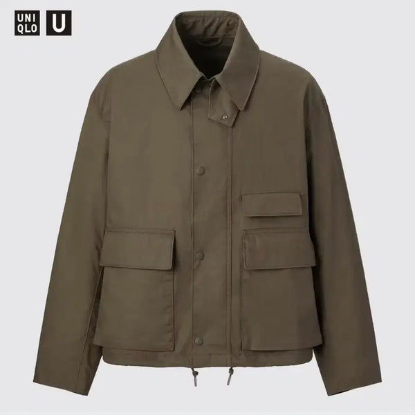 [BUNJANG] Uniqlo U Utility Short Blouson Brown / [L] 유니클로 U 유틸리티 쇼트 블루종