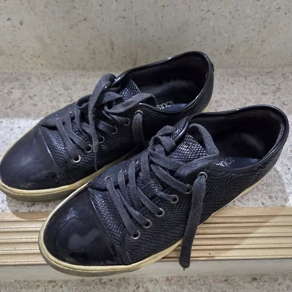 [BUNJANG] Louis Vuitton Black Sneakers (260) / 루이비통 블랙 스니커즈 (260)