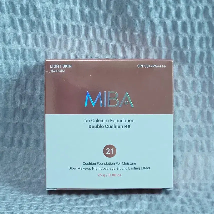 [BUNJANG] MIBA Ion Calcium Foundation Double Cushion RX SPF50+ PA++++ (Shade 21) / 미바 이온칼슘 파운데이션 더블 쿠션 RX 21호 화사한 피부