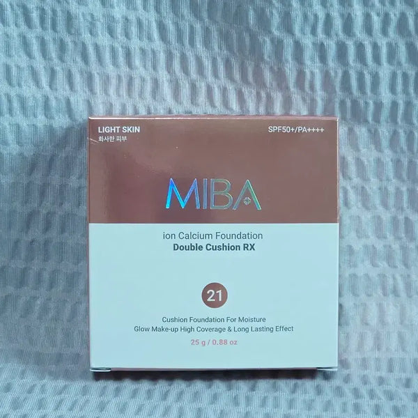 [BUNJANG] MIBA Ion Calcium Foundation Double Cushion RX SPF50+ PA++++ (Shade 21) / 미바 이온칼슘 파운데이션 더블 쿠션 RX 21호 화사한 피부