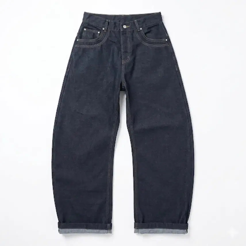 [BUNJANG] TA KEEASY Curved Denim Pants (Size M) / [M] TAKEEASY 테이크 이지 커브드 데님 팬츠