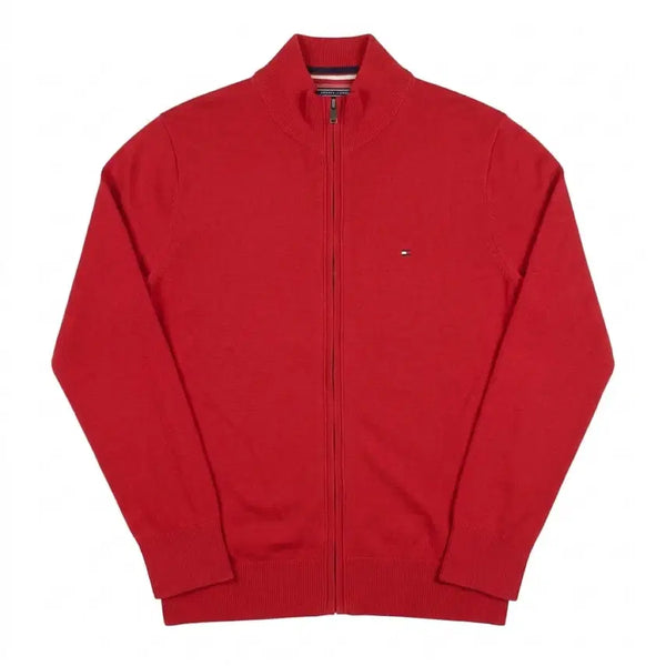 [BUNJANG] Tommy Hilfiger Cotton Knit Zip-Up Jacket (Size L) / [L] TOMMY HILFIGER 타미힐피거 코튼 니트 집업