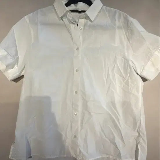 [BUNJANG] Muji White Short-Sleeve Shirt / 무인양품 화이트 반팔셔츠