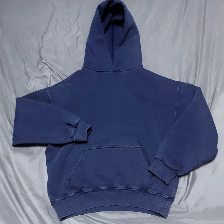 [BUNJANG] Velour Garments 450 GSM Hooded Sweatshirt Faded Navy / Velour Garments 450 GSM 후드티 페이디드 네이비 L