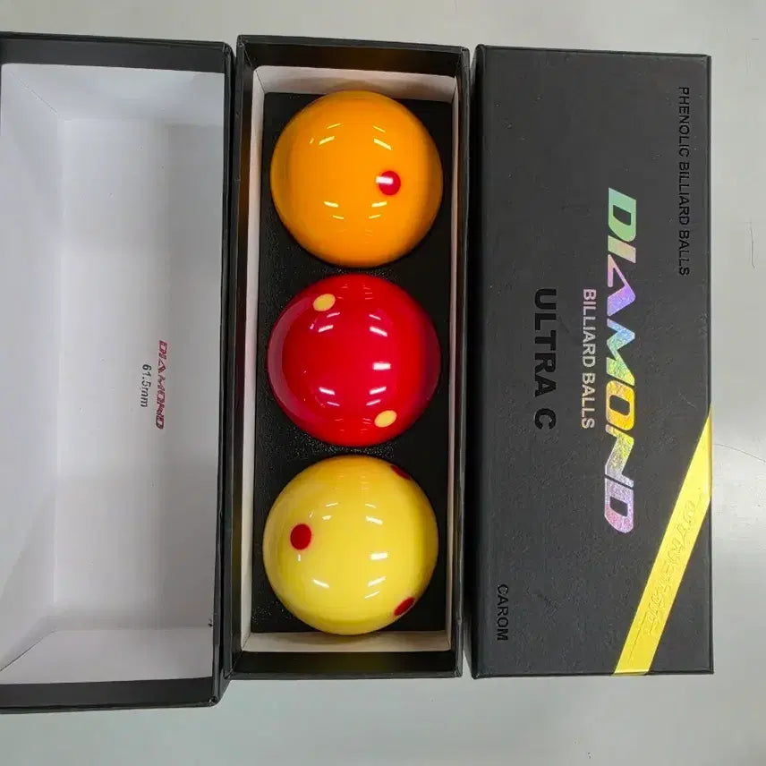 [BUNJANG] Dynamic Billiard Balls 3-Cushion (61.5mm) / 다이내믹 당구공 3구 (61.5mm)