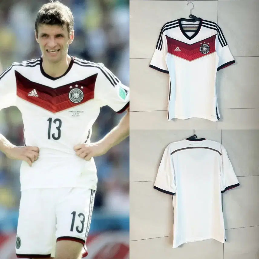 [BUNJANG] Adidas Germany National Football Team 2014 Brazil World Cup Home Jersey (Size 95) / 2014 브라질 월드컵 아디다스 독일 축구 국대 유니폼 (95)