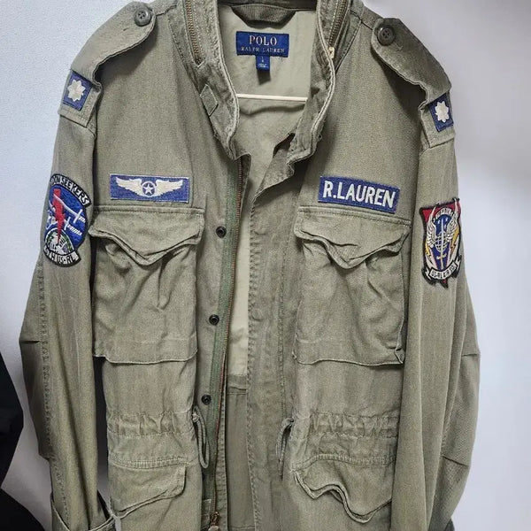 [BUNJANG] Polo Ralph Lauren Field Jacket Khaki L / 폴로 랄프로렌 소령야상 L, 판매