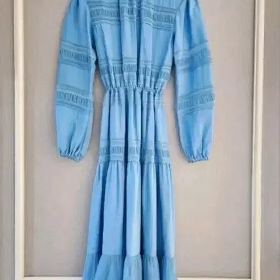 [BUNJANG] Lanvin Smocking Banding Long Dress Size 55 / 랑방_ [size: 55] 스모킹밴딩 롱 밴딩 드레스