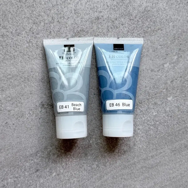 [BUNJANG] EB Color High-Firing Ceramic Paint 80g - Blue (2 Shades) / 이비컬러 고온소성 도자기 물감 80g 블루 2종