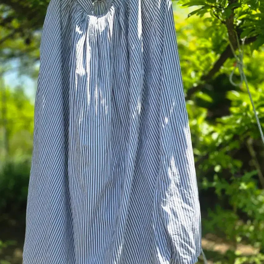 [BUNJANG] Muji Cotton Striped Skirt / 무인양품 면 스커트
