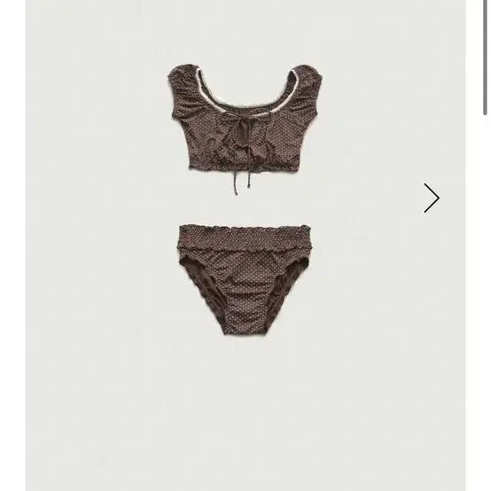 [BUNJANG] TheBarnet Dot Ruffle Bikini M / 더바넷 도트 러플 비키니 M