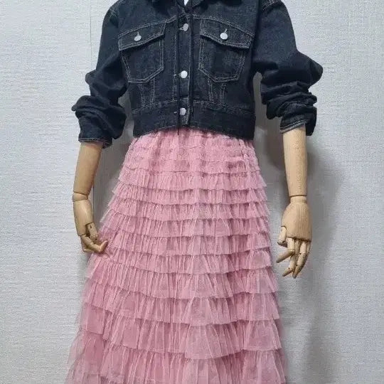 [BUNJANG] Hooded Cropped Denim Jacket / 후드 데님 크롭 자켓